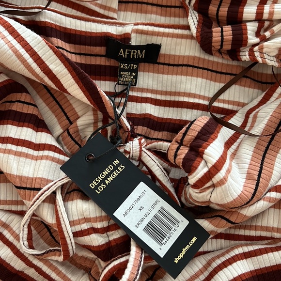 NWT revolve jordana AFRM striped knit dress - Picture 5 of 5